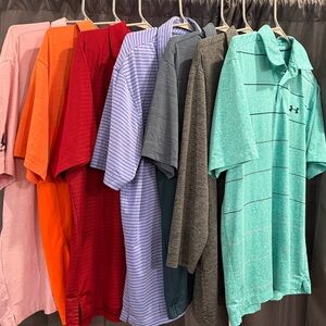 Under Armour Men's Golf Polo Shirt Bundle Size Large